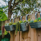 Wall/Railing/Deck Planters Zinc Finish, Oblong, Set of 3 | ModishStore | Outdoor Planters, Troughs & Cachepots
