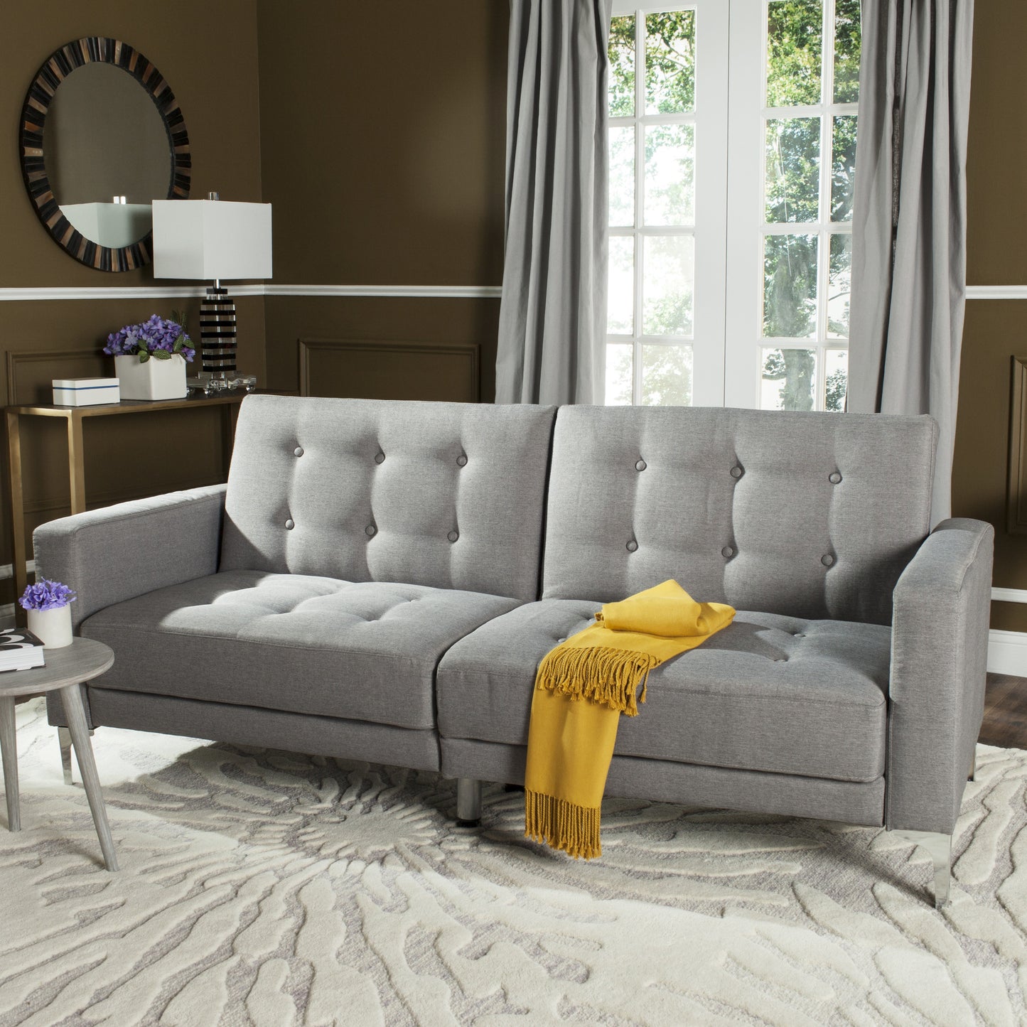 Safavieh Soho Tufted Foldable Sofa Bed | Sofas |  Modishstore  - 19
