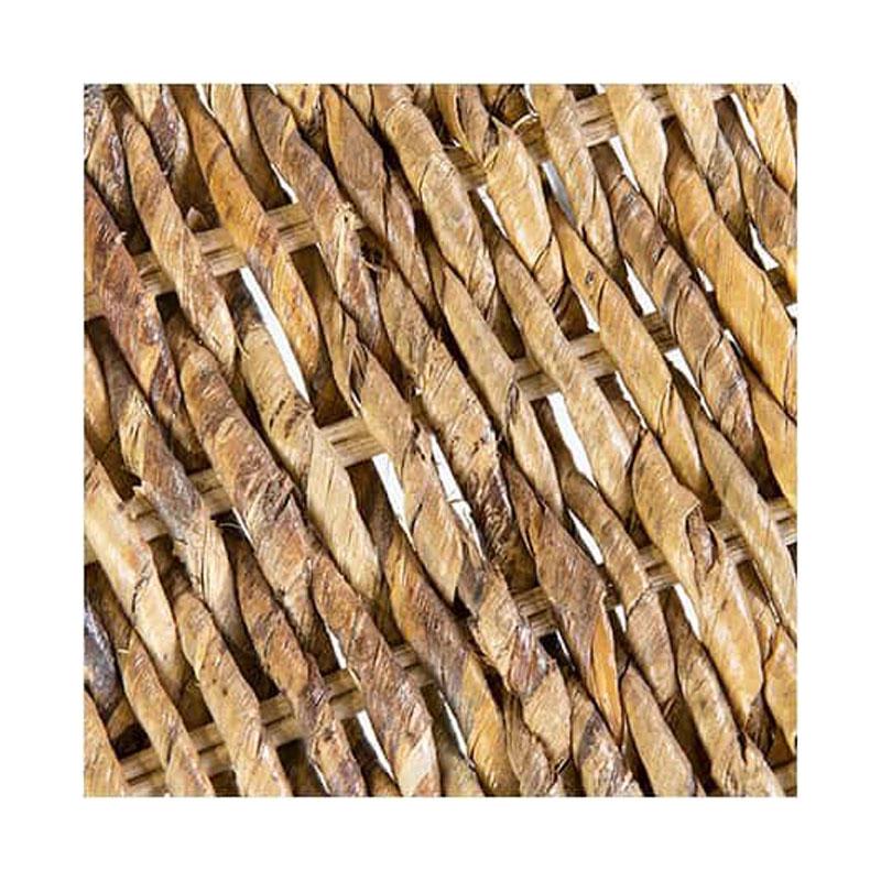 Lisbon Acacia Wood/Rattan Bench (K/D) - Natural Abaca by Jeffan | Benches | Modishstore - 7