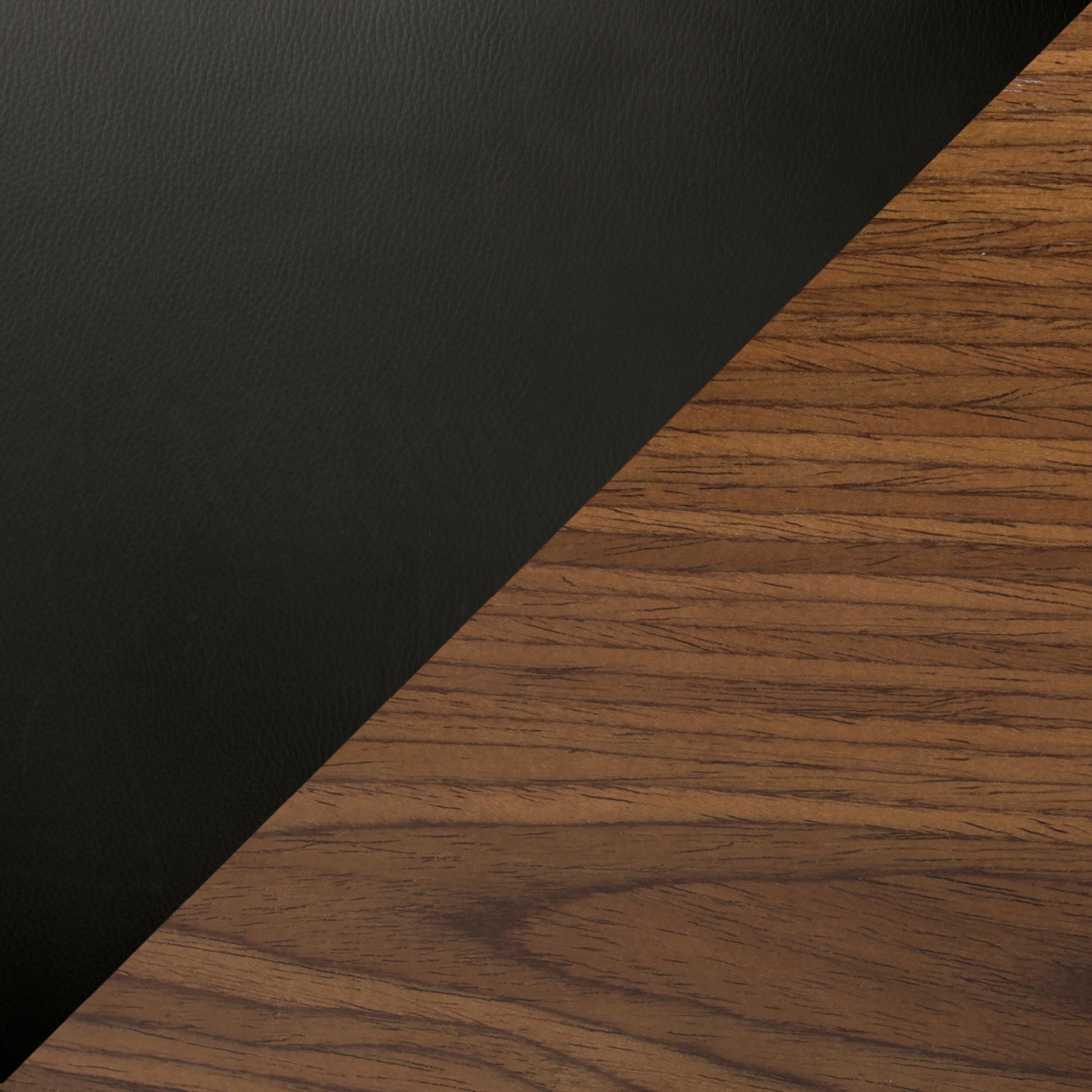 Lombardi Mid-Century Modern Adjustable Barstool with Swivel in Black Metal, Walnut Wood and Black Faux Leather By LumiSource - Set of 2 | Bar Stools | Modishstore - 5