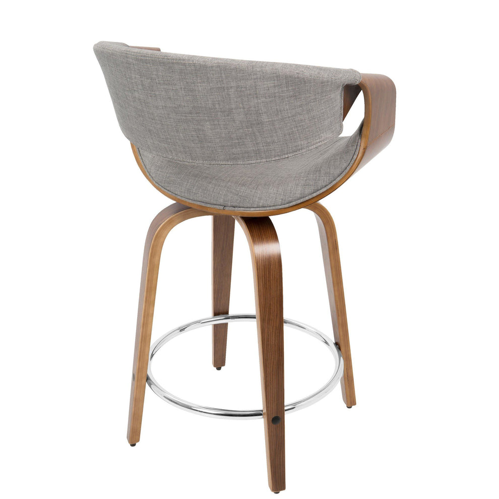 LumiSource Curvini 24'' Counter Stool - Set of 2 | Modishstore | Counter Stools-11