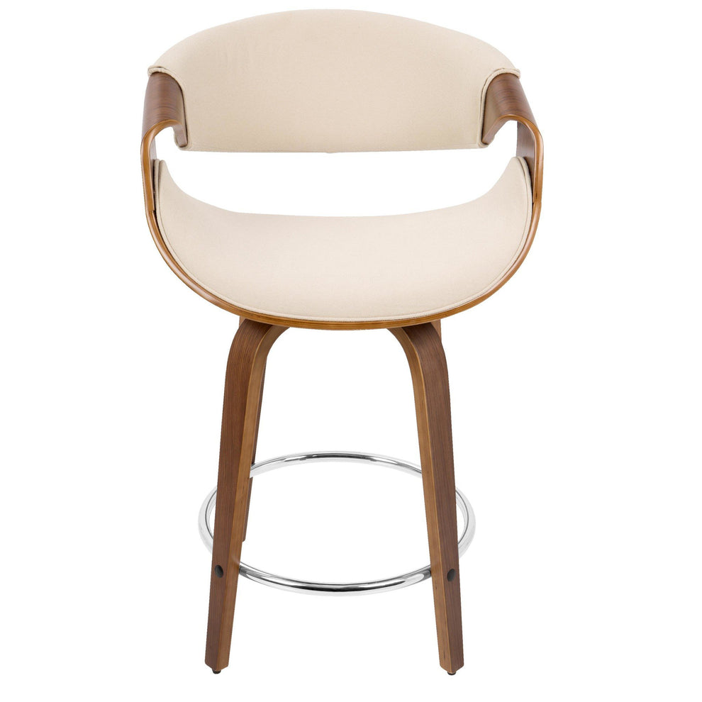 LumiSource Curvini 24'' Counter Stool - Set of 2 | Modishstore | Counter Stools-12