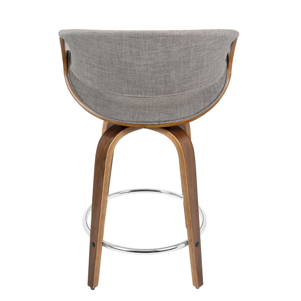 LumiSource Curvini 24'' Counter Stool - Set of 2 | Modishstore | Counter Stools - 17