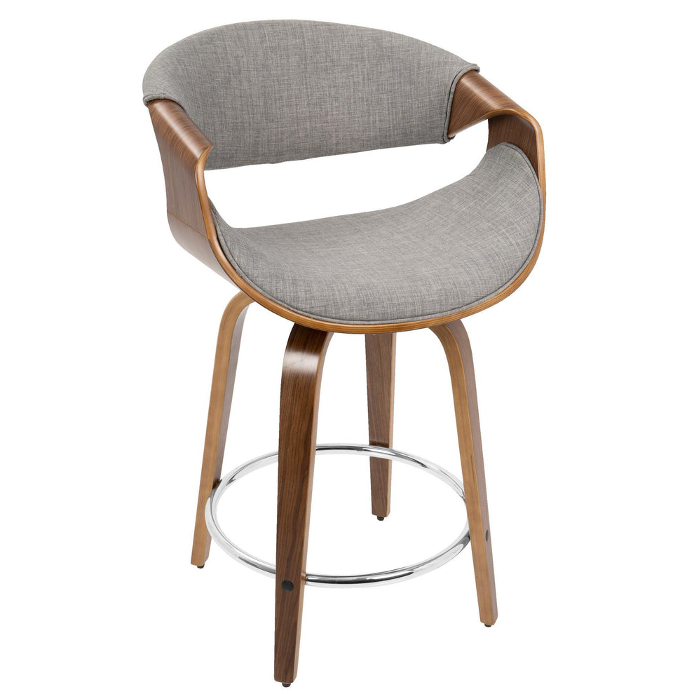 LumiSource Curvini 24'' Counter Stool - Set of 2 | Modishstore | Counter Stools-7
