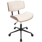 LumiSource Lombardi Height Adjustable Office Chair with Swivel | Office Chairs | OC-JY-LMB WL+BK | Modishstore - 4