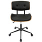 LumiSource Lombardi Height Adjustable Office Chair with Swivel | Office Chairs | OC-JY-LMB WL+BK | Modishstore - 21