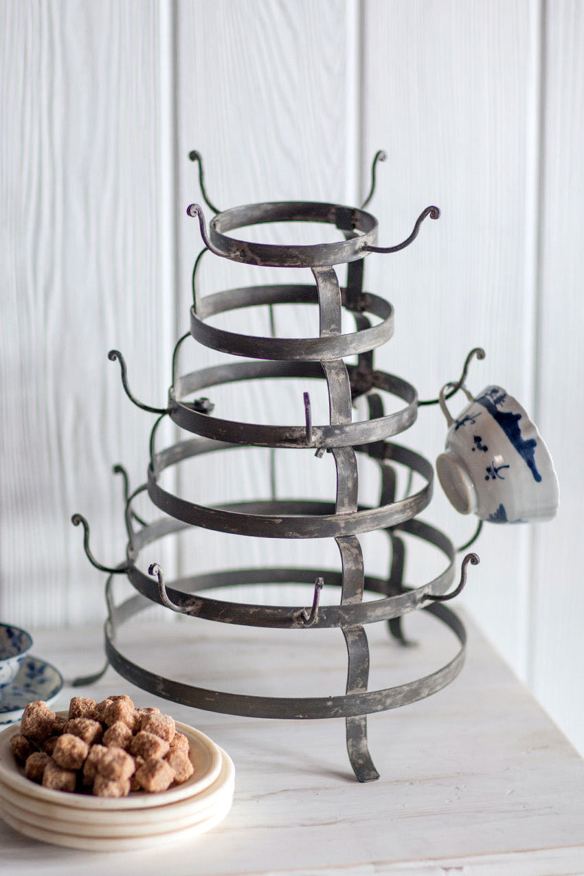Vagabond Vintage Round Iron Bottle Rack - Thumbnail 2