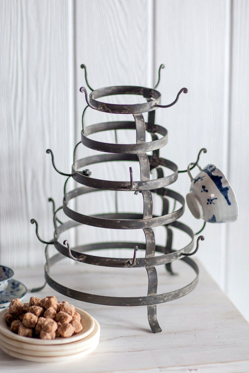 Vagabond Vintage Round Iron Bottle Rack | Modishstore | Wine Racks