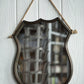 Vagabond Vintage Iron Shield Frame Mirror | Modishstore | Mirrors