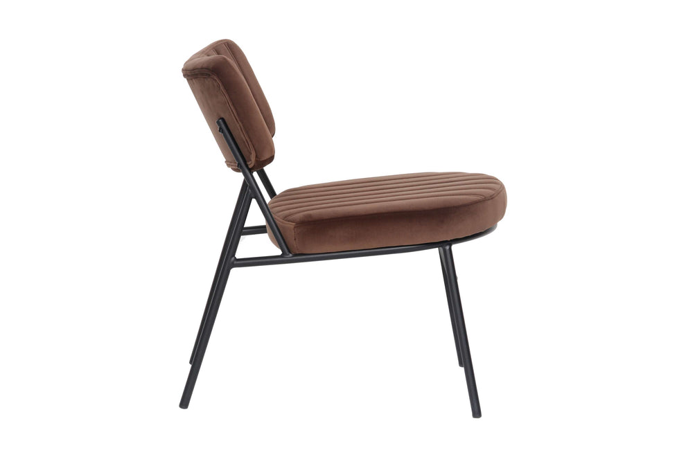 LeisureMod Marilane Velvet Accent Chair With Metal Frame | Accent Chairs | Modishstore - 3