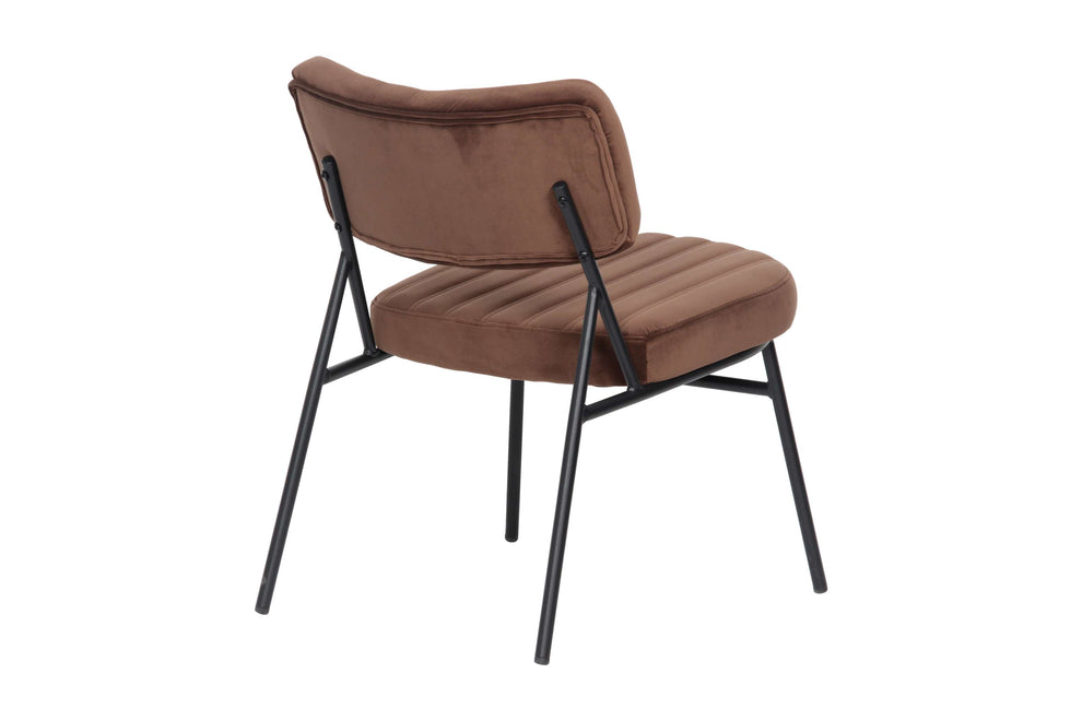 LeisureMod Marilane Velvet Accent Chair With Metal Frame | Accent Chairs | Modishstore - 2