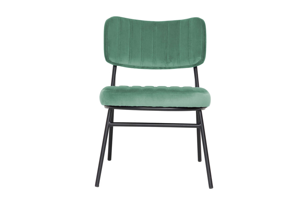 LeisureMod Marilane Velvet Accent Chair With Metal Frame | Accent Chairs | Modishstore
