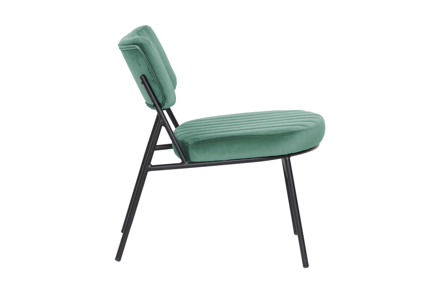 LeisureMod Marilane Velvet Accent Chair With Metal Frame Set of 2 | Accent Chairs | Modishstore - 3