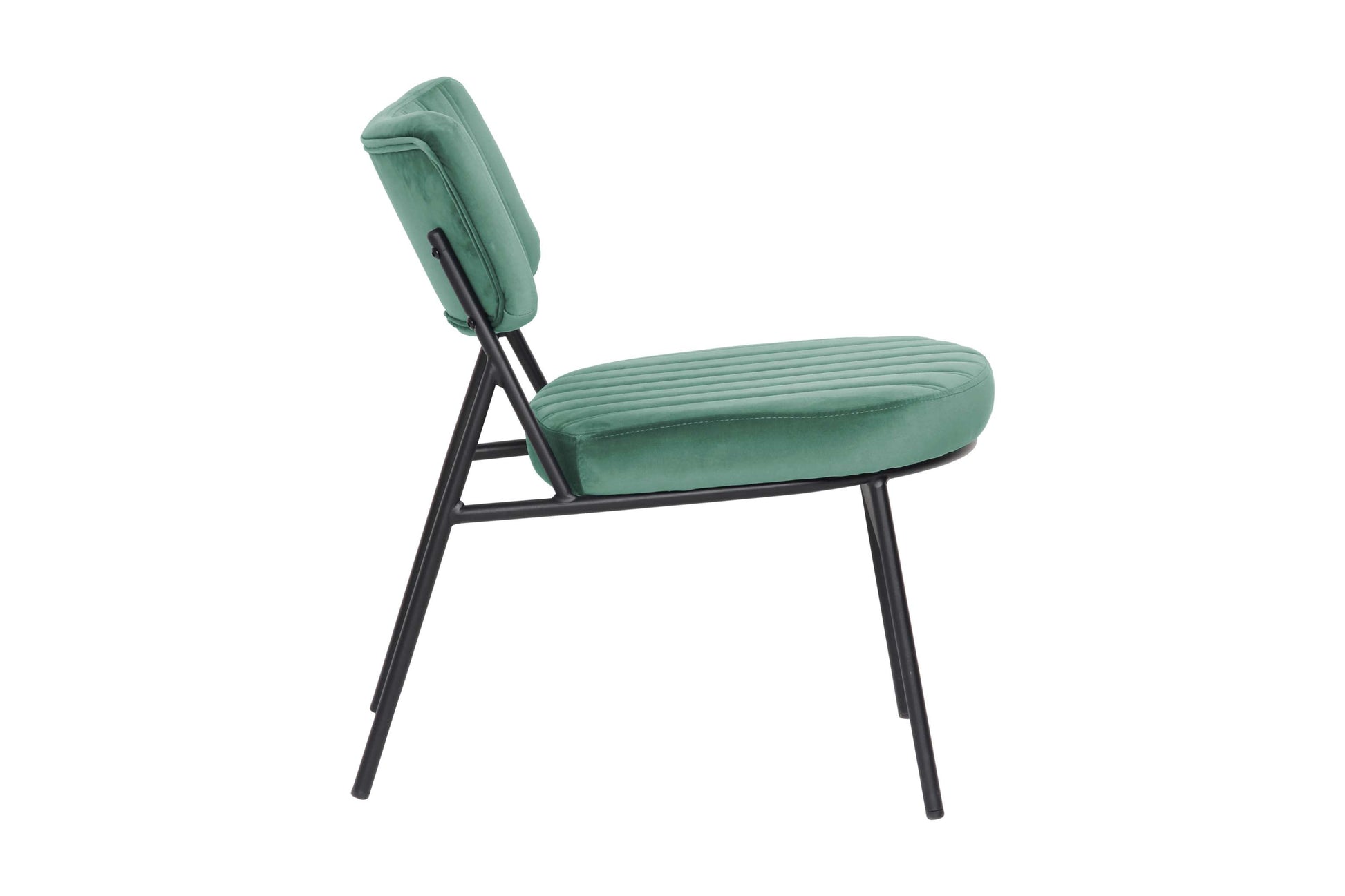 LeisureMod Marilane Velvet Accent Chair With Metal Frame Set of 2 | Accent Chairs | Modishstore - 3