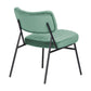 LeisureMod Marilane Velvet Accent Chair With Metal Frame Set of 2 | Accent Chairs | Modishstore - 2
