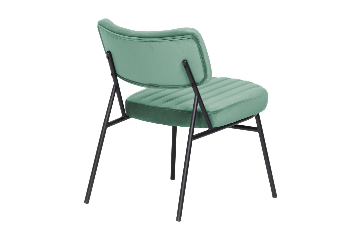 LeisureMod Marilane Velvet Accent Chair With Metal Frame Set of 2 | Accent Chairs | Modishstore - 2