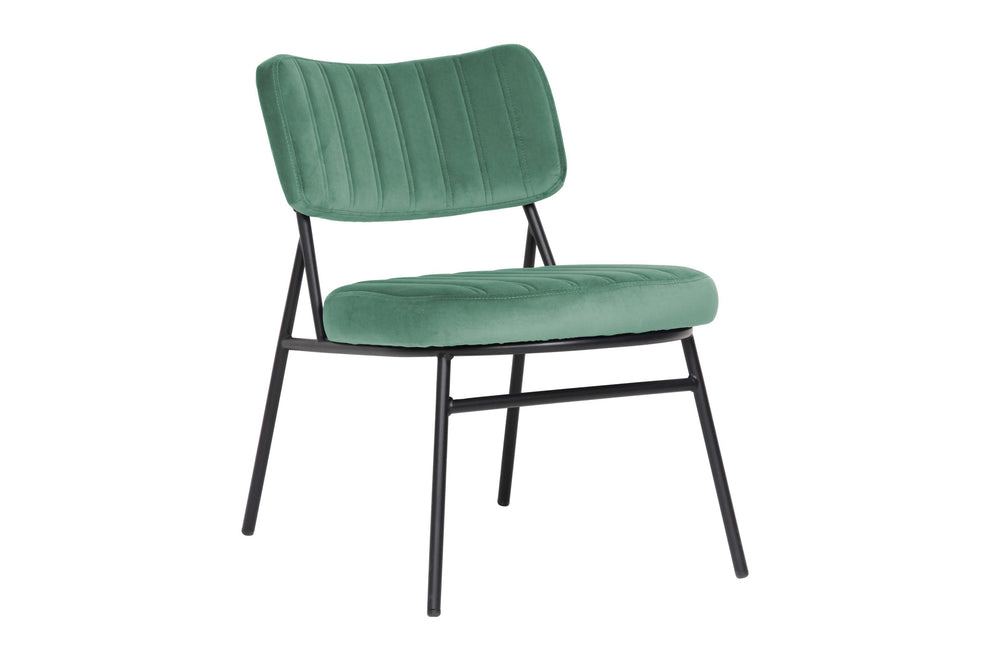 LeisureMod Marilane Velvet Accent Chair With Metal Frame | Accent Chairs | Modishstore - 2