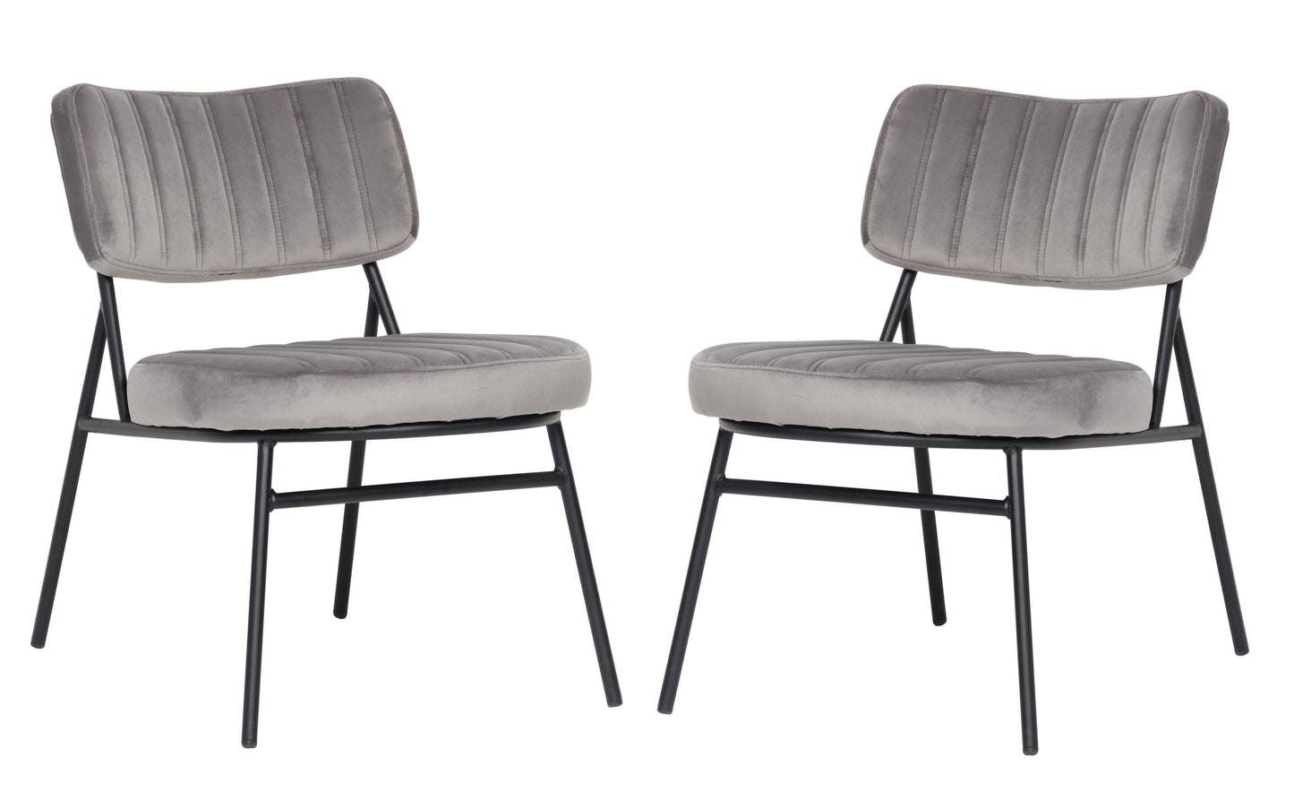 LeisureMod Marilane Velvet Accent Chair With Metal Frame Set of 2 | Accent Chairs | Modishstore - 9