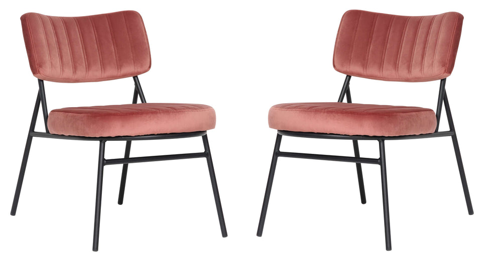 LeisureMod Marilane Velvet Accent Chair With Metal Frame Set of 2 | Accent Chairs | Modishstore - 13