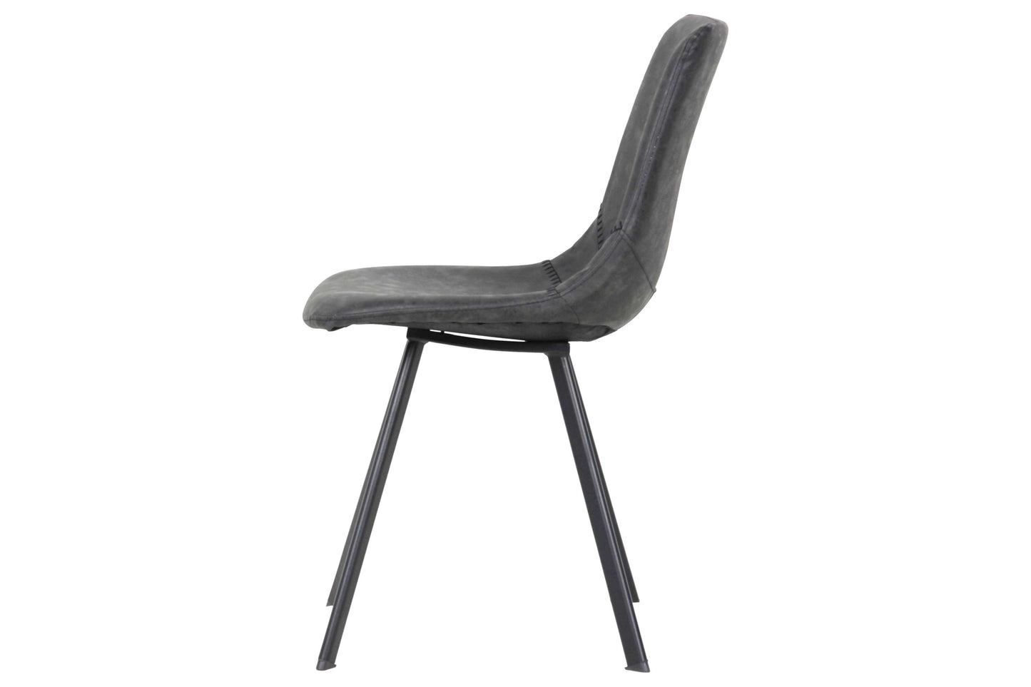 LeisureMod Markley Modern Leather Dining Chair With Metal Legs | Dining Chairs | Modishstore - 5