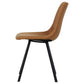 LeisureMod Markley Modern Leather Dining Chair With Metal Legs | Dining Chairs | Modishstore - 2