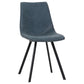 LeisureMod Markley Modern Leather Dining Chair With Metal Legs | Dining Chairs | Modishstore - 5