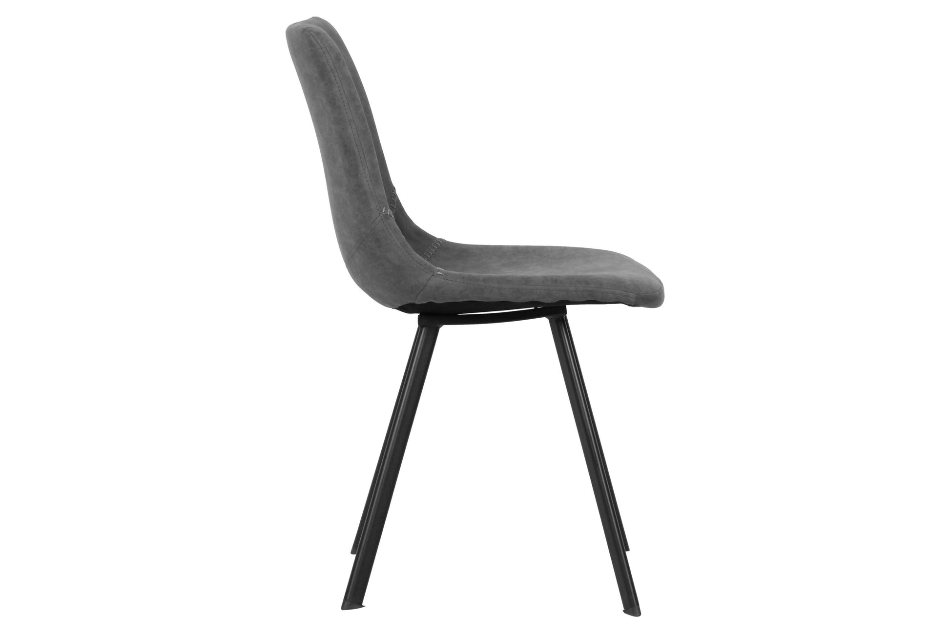 LeisureMod Markley Modern Leather Dining Chair With Metal Legs | Dining Chairs | Modishstore - 8