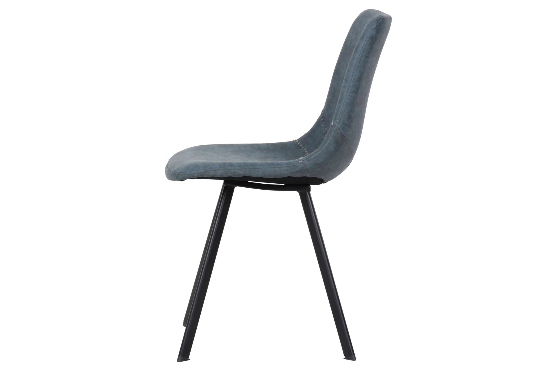 LeisureMod Markley Modern Leather Dining Chair With Metal Legs | Dining Chairs | Modishstore - 6
