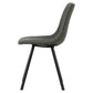 LeisureMod Markley Modern Leather Dining Chair With Metal Legs | Dining Chairs | Modishstore - 10