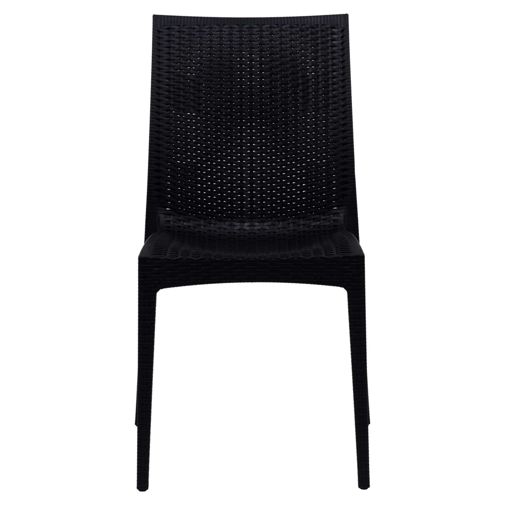 LeisureMod Weave Mace Indoor/Outdoor Dining Chair (Armless), Set of 4 | Dining Chairs | Modishstore - 7