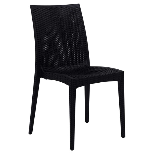 LeisureMod Weave Mace Indoor/Outdoor Dining Chair (Armless) | Dining Chairs | Modishstore