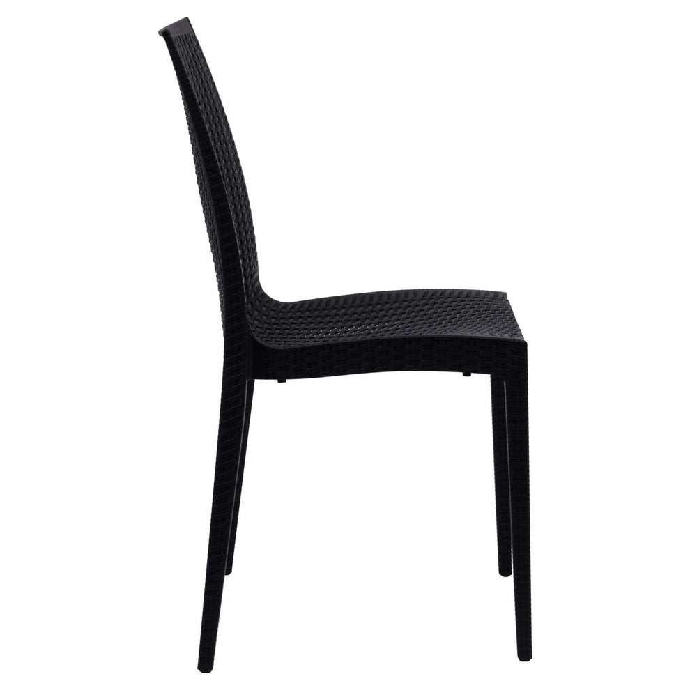 LeisureMod Weave Mace Indoor/Outdoor Dining Chair (Armless) | Dining Chairs | Modishstore - 6