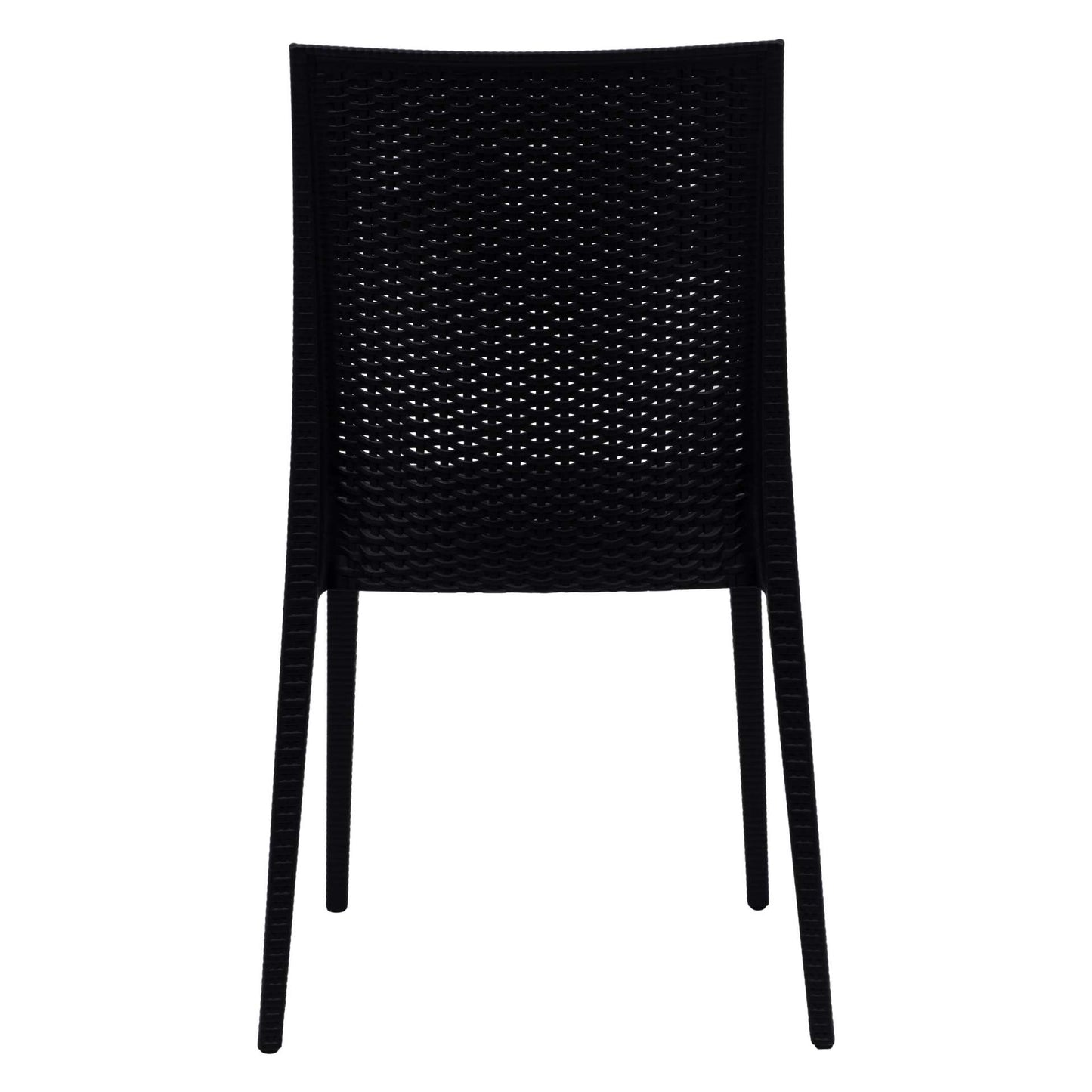 LeisureMod Weave Mace Indoor/Outdoor Dining Chair (Armless) | Dining Chairs | Modishstore - 5