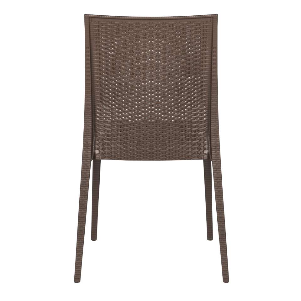 LeisureMod Weave Mace Indoor/Outdoor Dining Chair (Armless), Set of 2 | Dining Chairs | Modishstore - 5