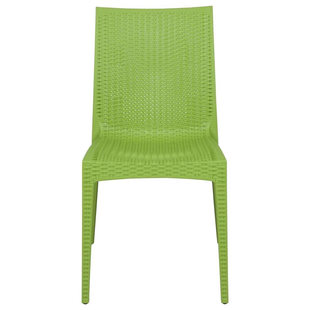 LeisureMod Weave Mace Indoor/Outdoor Dining Chair (Armless), Set of 2 | Dining Chairs | Modishstore - 13