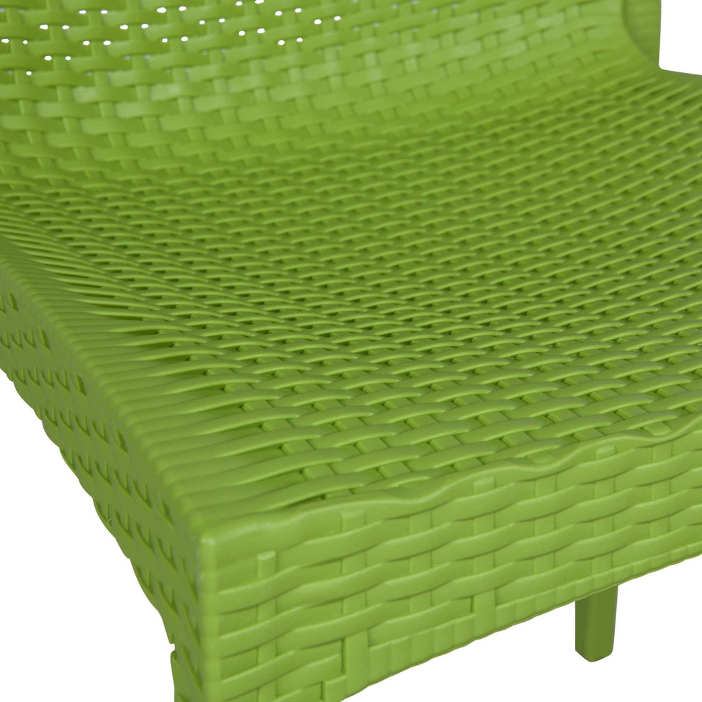 LeisureMod Weave Mace Indoor/Outdoor Dining Chair (Armless), Set of 2 | Dining Chairs | Modishstore - 10