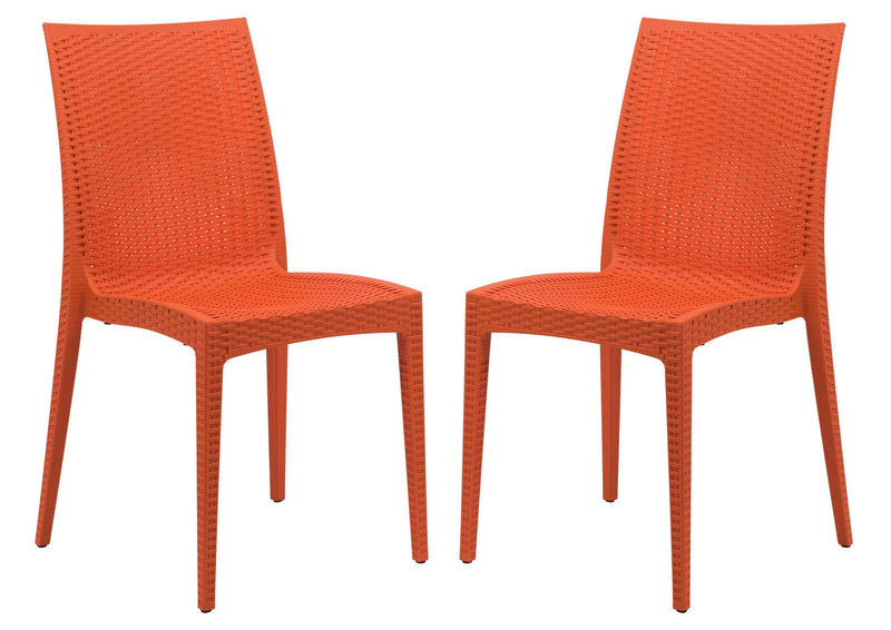 LeisureMod Weave Mace Indoor/Outdoor Dining Chair (Armless), Set of 2 | Dining Chairs | Modishstore - 21