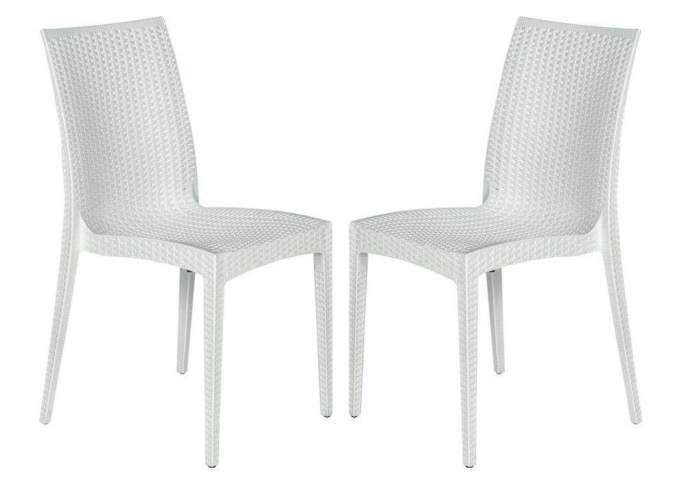LeisureMod Weave Mace Indoor/Outdoor Dining Chair (Armless), Set of 2 | Dining Chairs | Modishstore - 35