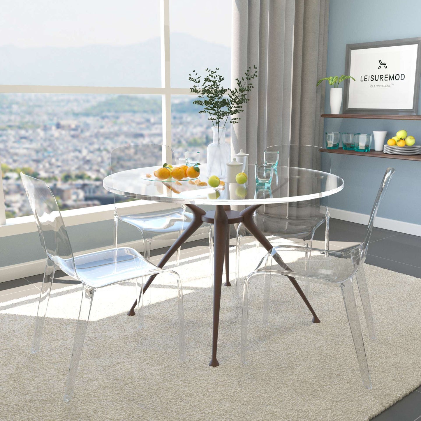 LeisureMod Murray Modern Dining Chair, Set of 4 | Dining Chairs | Modishstore