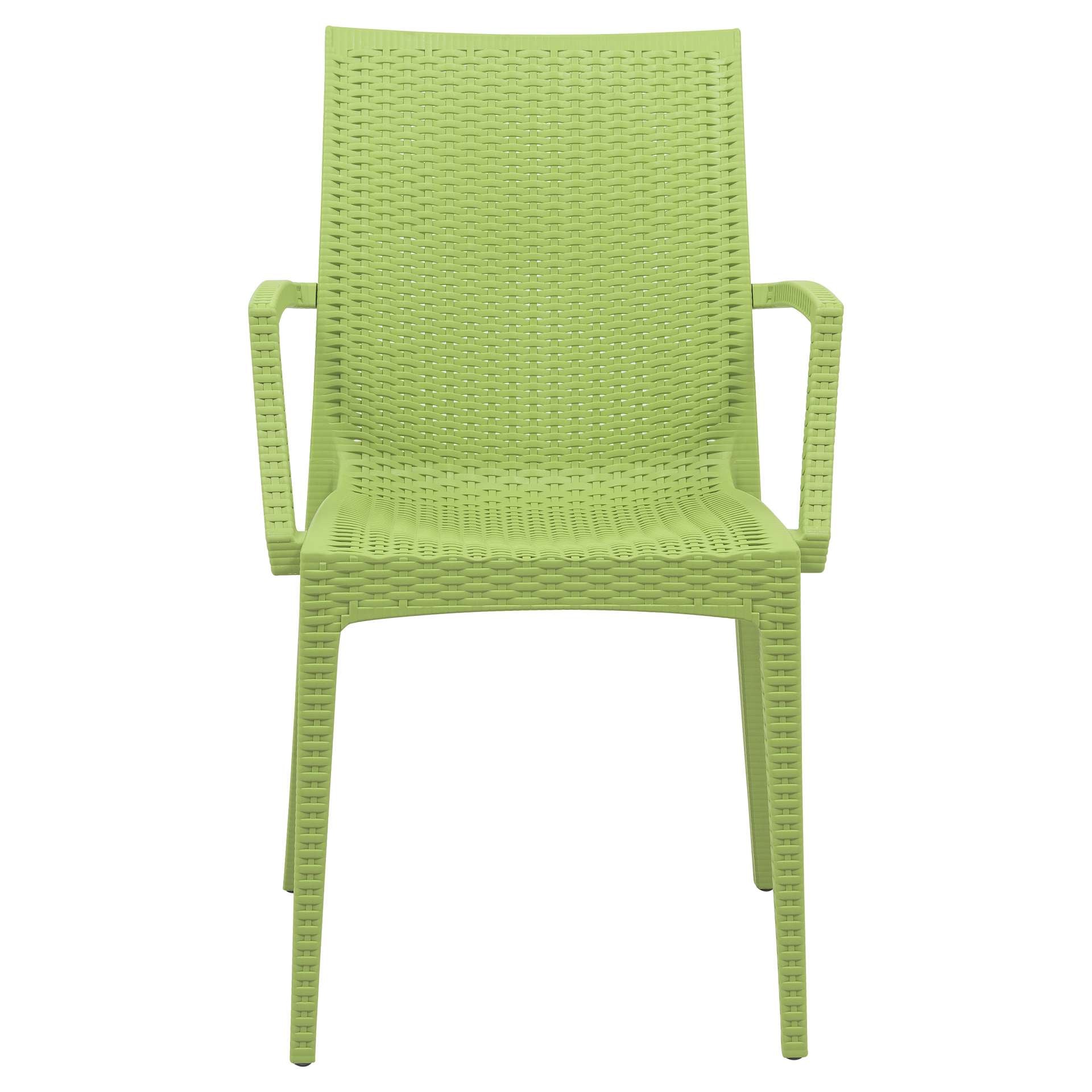 LeisureMod Weave Mace Indoor/Outdoor Chair (With Arms), Set of 2 | Outdoor Chairs | Modishstore - 9