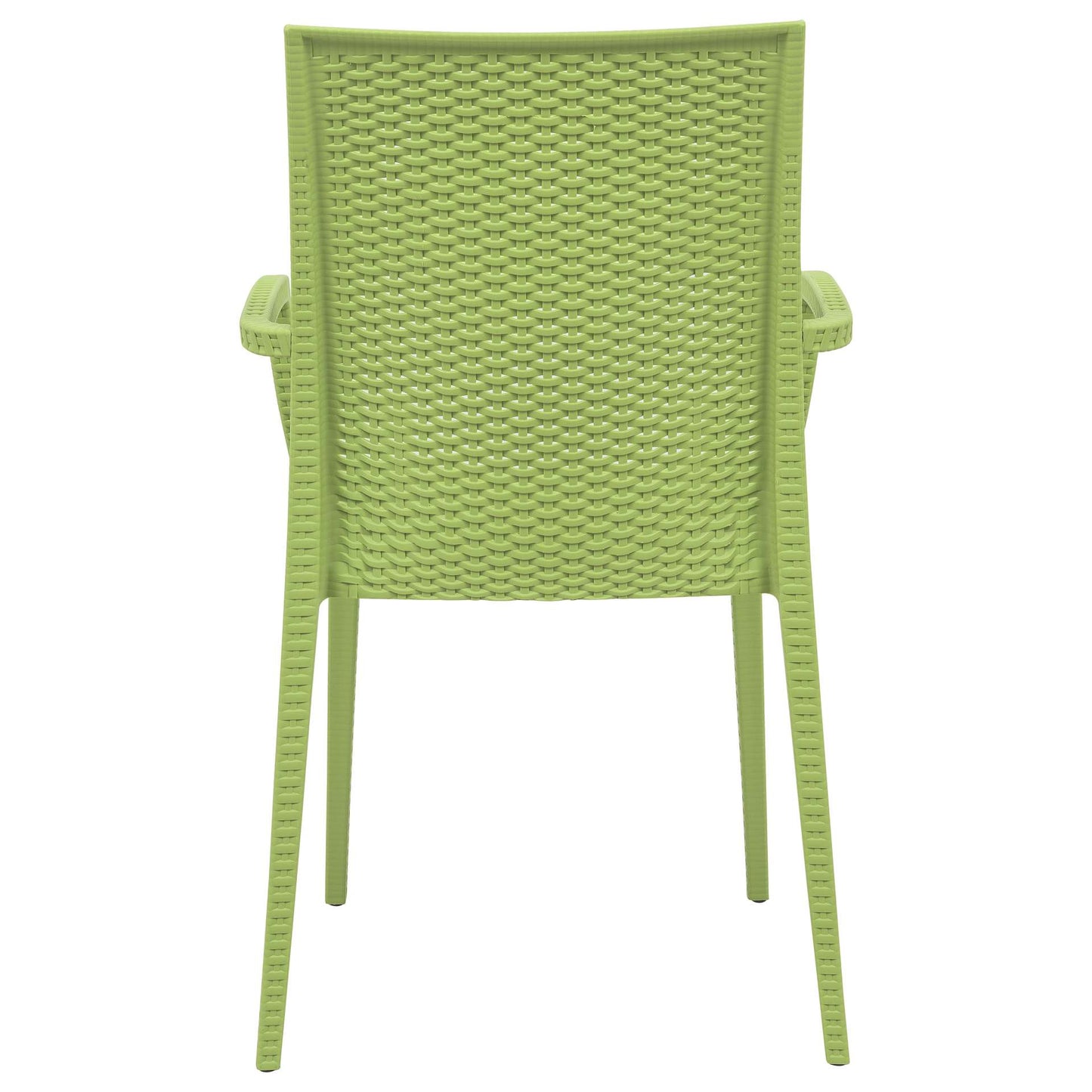LeisureMod Weave Mace Indoor/Outdoor Chair (With Arms), Set of 2 | Outdoor Chairs | Modishstore - 11