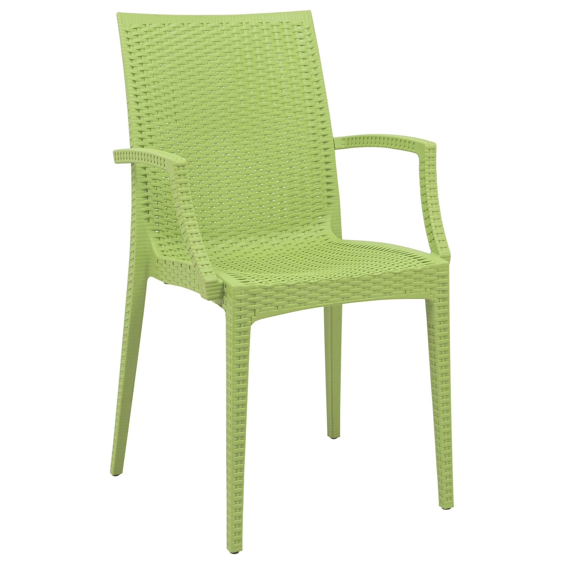 LeisureMod Weave Mace Indoor/Outdoor Chair (With Arms) | Outdoor Chairs | Modishstore - 8