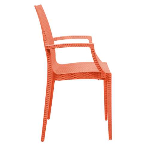 LeisureMod Weave Mace Indoor/Outdoor Chair (With Arms), Set of 2 | Outdoor Chairs | Modishstore - 17