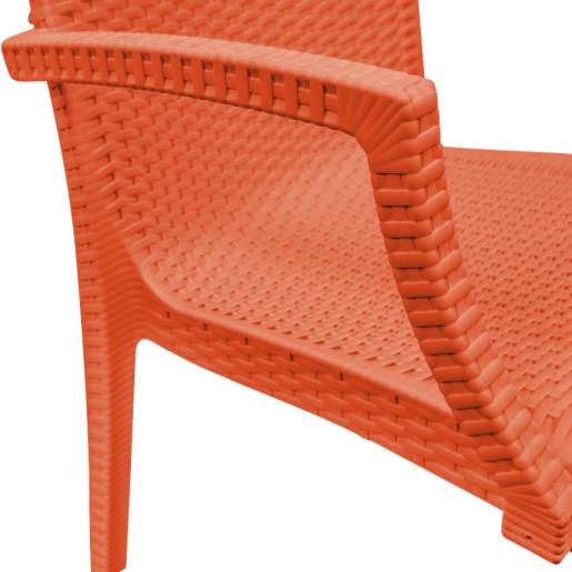 LeisureMod Weave Mace Indoor/Outdoor Chair (With Arms), Set of 4 | Outdoor Chairs | Modishstore - 20