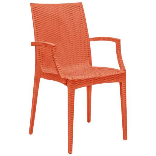 LeisureMod Weave Mace Indoor/Outdoor Chair (With Arms), Set of 4 | Outdoor Chairs | Modishstore - 18