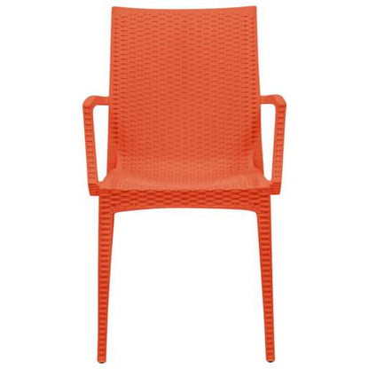 LeisureMod Weave Mace Indoor/Outdoor Chair (With Arms), Set of 2 | Outdoor Chairs | Modishstore - 15