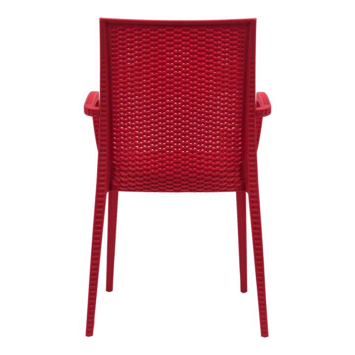 LeisureMod Weave Mace Indoor/Outdoor Chair (With Arms), Set of 2 | Outdoor Chairs | Modishstore - 25