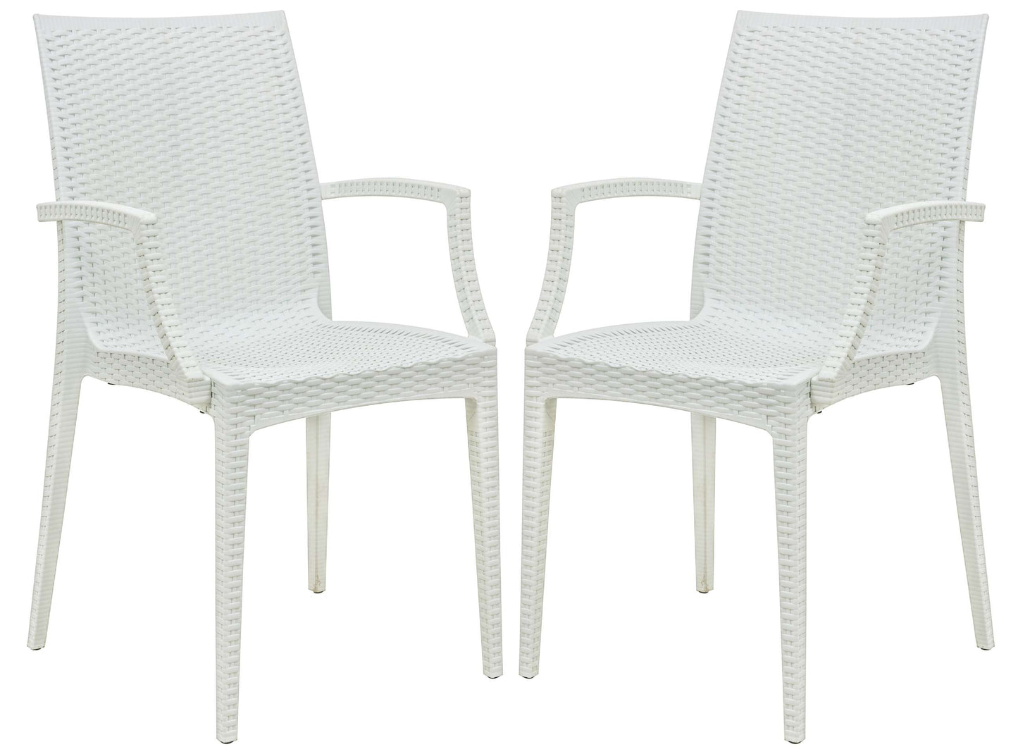 LeisureMod Weave Mace Indoor/Outdoor Chair (With Arms), Set of 2 | Outdoor Chairs | Modishstore - 28