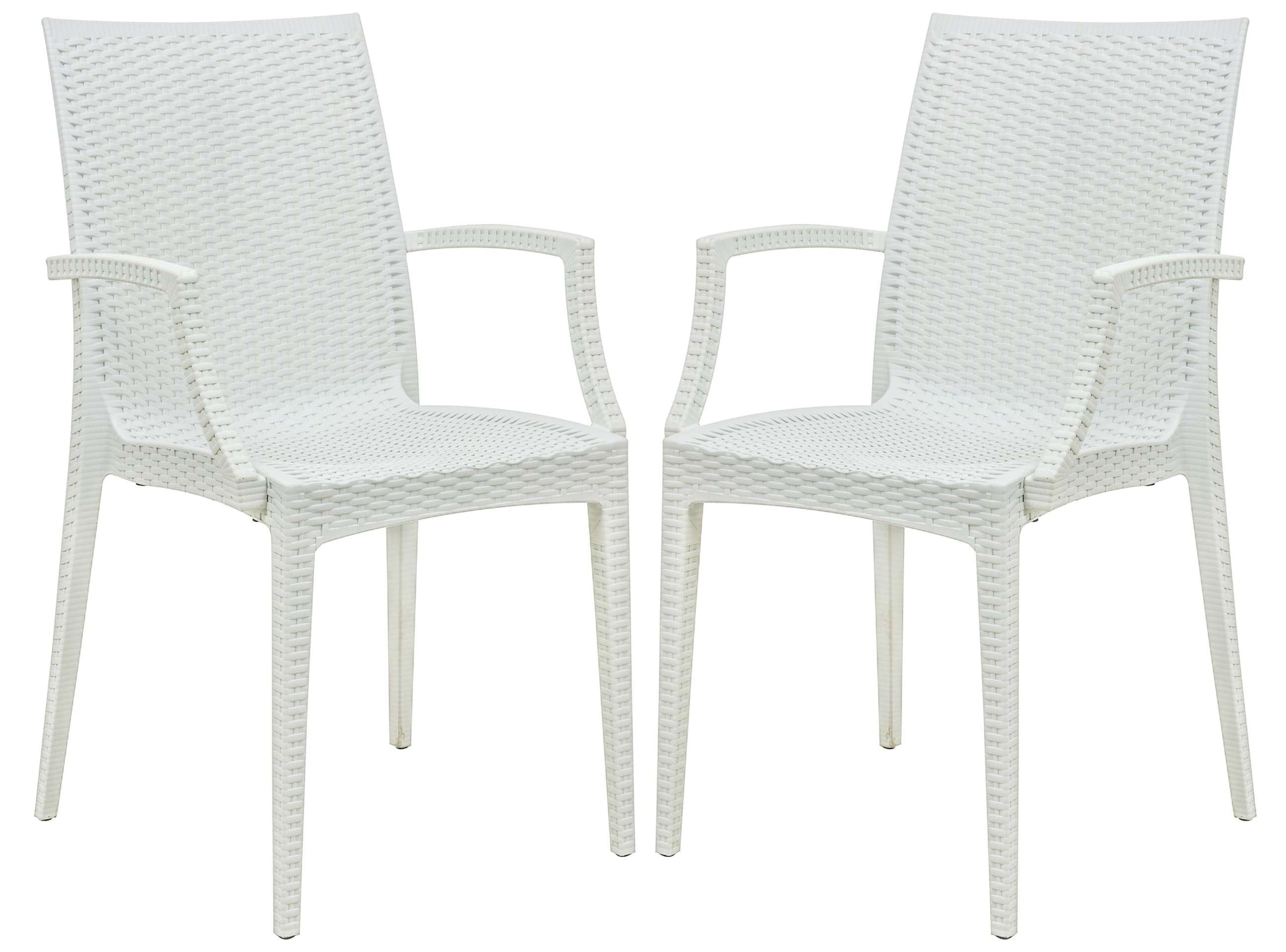 LeisureMod Weave Mace Indoor/Outdoor Chair (With Arms), Set of 2 | Outdoor Chairs | Modishstore - 28