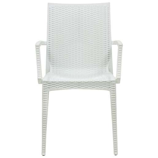 LeisureMod Weave Mace Indoor/Outdoor Chair (With Arms), Set of 2 | Outdoor Chairs | Modishstore - 27